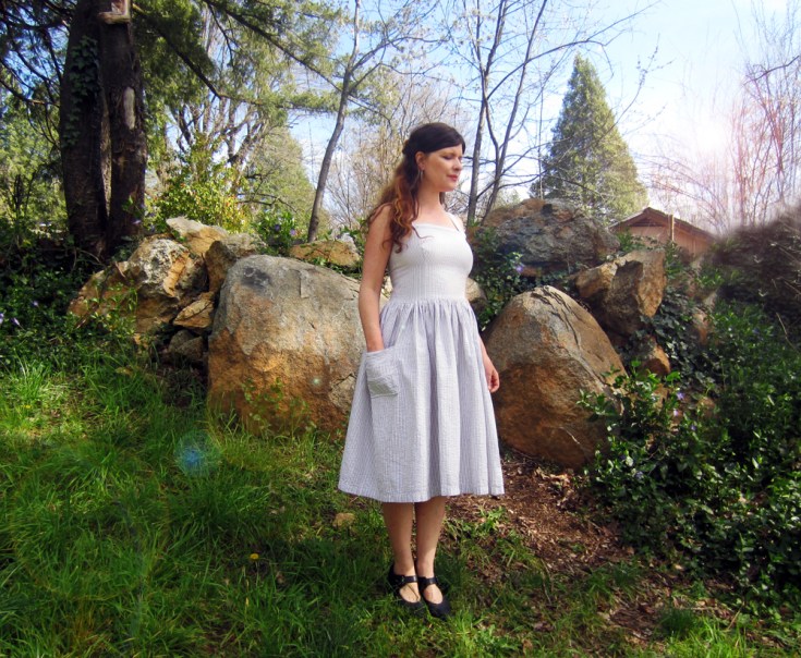 striped sunny dress brightest star