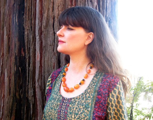 bakelite amber necklace byme